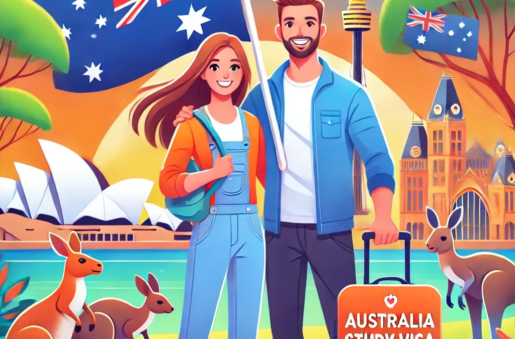 Australia study visa with spouse 500